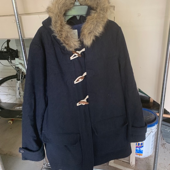 Old Navy Blue pea coat - Picture 1 of 1